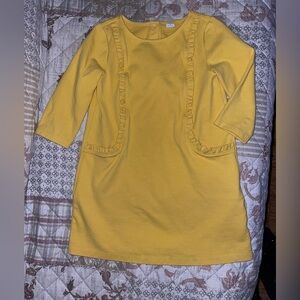 Janie & Jack RUFFLE PONTE DRESS. Size girls 6 super cute ruffle detail 💛